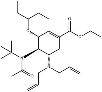 Ethyl (3R,4R,5S)-4-N-Acetyl(1,1-dimethylethyl)amino-5-N,N-diallylamino-3-(1-ethylpropoxy)-1-cyclohexene-1-carboxylate
