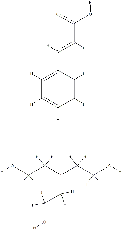 cinnamic acid, compound with 2,2',2''-nitrilotriethanol (1:1)