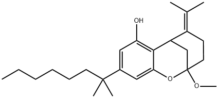 9-(1,1-Dimethylheptyl)-3,4,5,6-tetrahydro-2-methoxy-5-(1-methylethylidene)-2,6-methano-2H-1-benzoxoc