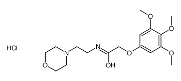 4-(2-{[(3,4,5-trimethoxyphenoxy)acetyl]amino}ethyl)morpholin-4-ium chloride