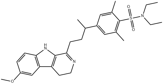 4-[3-(4,9-Dihydro-6-methoxy-3H-pyrido[3,4-b]indol-1-yl)-1-methylpropyl]-N,N-diethyl-2,6-dimethylbenzenesulfonamide