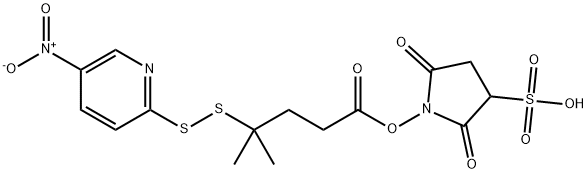 Pentanoic acid, 4-methyl-4-[(5-nitro-2-pyridinyl)dithio]-, 2,5-dioxo-3-sulfo-1-pyrrolidinyl ester