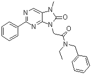 N-Benzyl-N-ethyl-2-(7-Methyl-8-oxo-2-phenyl-7,8-dihydro-9H-purin-9-yl)acetaMide