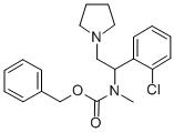 1-PYRROLIDIN-2-(2'-CHLOROPHENYL)-2-(N-CBZ-N-METHYL)AMINO-ETHANE