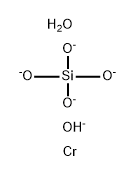 Chromium hydroxide oxide silicate