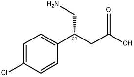 Benzeneporopanoic acid, (beta-(aminomethyl)-4-chloro-, (betaR)-