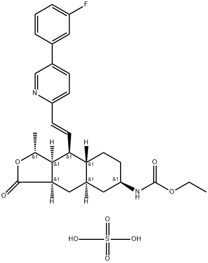 N-[(1R,3aR,4aR,6R,8aR,9S,9aS)-9-[(1E)-2-[5-(3-Fluorophenyl)-2-pyridinyl]ethenyl]dodecahydro-1-Methyl-3-oxonaphtho[2,3-c]furan-6-yl]carbaMic Acid Ethyl Ester Sulfate