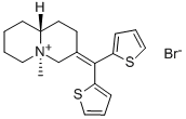 (5r,9ar)-7-(dithiophen-2-ylmethylidene)-5-methyl-1,2,3,4,6,8,9,9a-octahydroquinolizin-5-ium bromide