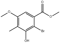 METHYL 2-BROMO-3-HYDROXY-5-METHOXY-4-METHYLBENZOATEMETHYL 2-BROMO-3-HYDROXY-5-METHOXY-4-METHYLBENZOATE