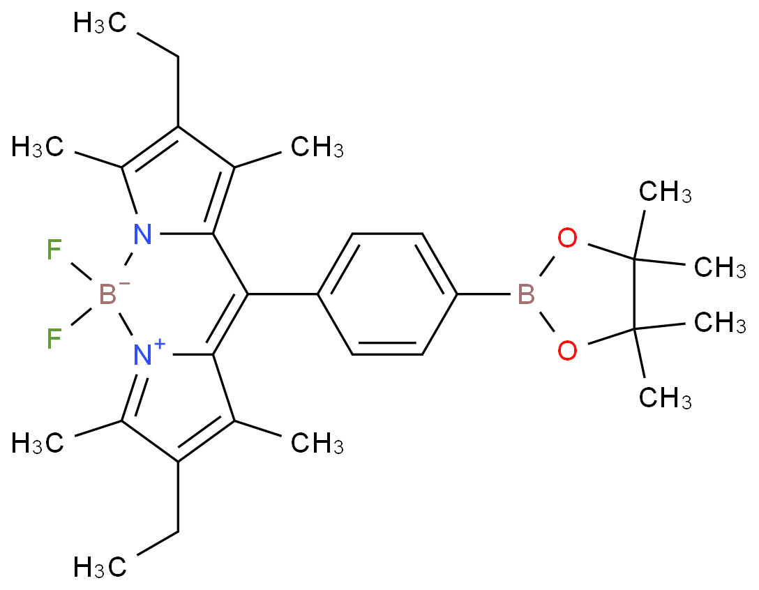 2,8-diethyl-5,5-difluoro-1,3,7,9-tetramethyl-10-(4-(4,4,5,5-tetramethyl-1,3,2-dioxaborolan-2-yl)phenyl)-5H-5l4-dipyrrolo[1,2-c:2',1'-f][1,3,2]diazaborinin-4-ium