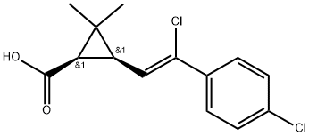 3-[2-氯-2-(4-氯苯基)乙烯基]-2,2-二甲基环丙烷羧酸