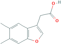3-Benzofuranacetic acid, 5,6-dimethyl-