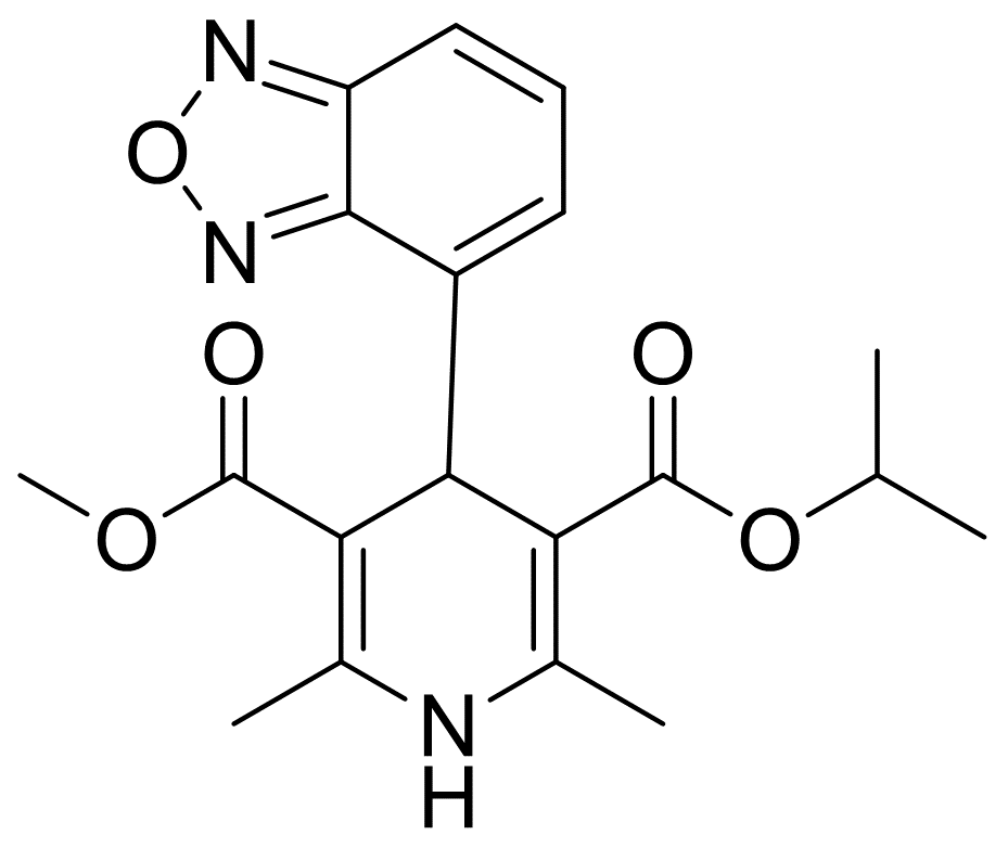 4-(4-Benzofurazanyl)-1,4-dihydro-2,6-dimethyl-3,5-pyridinedicarboxylic [chemical name] acid methyl 1-methylethyl ester