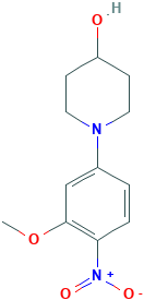 4-Piperidinol, 1-(3-methoxy-4-nitrophenyl)-