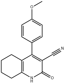 3-Quinolinecarbonitrile, 1,2,5,6,7,8-hexahydro-4-(4-methoxyphenyl)-2-oxo-