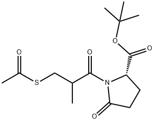 L-Proline, 1-[3-(acetylthio)-2-methyl-1-oxopropyl]-5-oxo-, 1,1-dimethylethyl ester