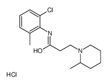 N-(2-chloro-6-methylphenyl)-3-(2-methylpiperidin-1-yl)propanamide,hydrochloride