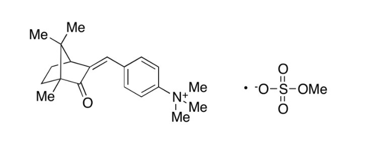 4-((2-oxo-3-bornylidene)methyl)-phenyltrimethylammonium methylsulfate