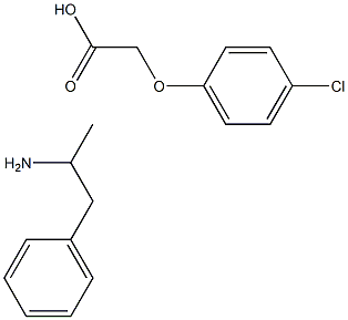 2-(4-CHLOROPHENOXY)ACETIC ACID,1-PHENYLPROPAN-2-AMINE