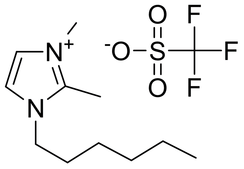 1-己基-2,3-二甲基-1H-咪唑-3-鎓三氟甲磺酸盐