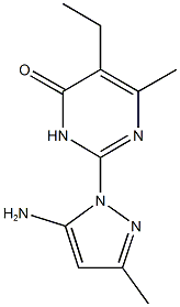2-(5-氨基-3-甲基-1H-吡唑-1-基)-5-乙基-6-甲基嘧啶-4(3H)-酮