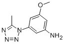Benzenamine, 3-methoxy-5-(5-methyl-1H-tetrazol-1-yl)- (9CI)