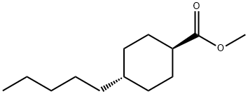 Cyclohexanecarboxylic acid, 4-pentyl-, methyl ester, trans-
