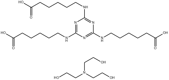 6,6',6''-(1,3,5-triazine-2,4,6-triyltriimino)trihexanoic acid, compound with 2,2',2''-nitrilotriethanol (1:3)