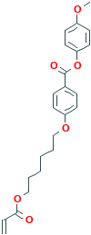 4-(6-(1-(氧代-2-丙烯氧基)己氧基)苯甲酸4-甲氧基苯酯