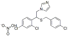 (+-)-1-(2,4-dichloro-beta-((4-chlorobenzyl)thio)phenethyl)imidazolenitrate