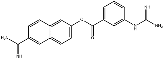 6-carbamimidoylnaphthalen-2-yl 3-guanidinobenzoate