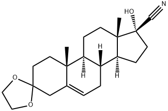 (8R,9S,10R,13S,14S,17R)-17-hydroxy-10,13-dimethyl-1,2,4,7,8,9,10,11,12,13,14,15,16,17-tetradecahydrospiro[cyclopenta[a]phenanthrene-3,2'-[1,3]dioxolane]-17-carbonitrile