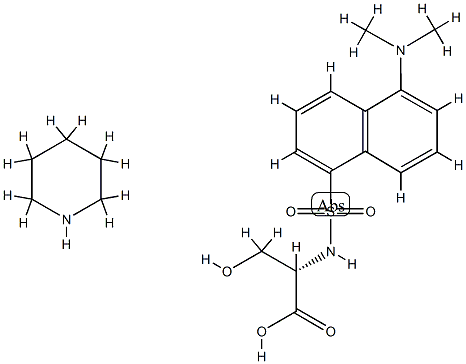 N-[[5-(dimethylamino)-1-naphthyl]sulphonyl]-L-serine, compound with piperidine (1:1)