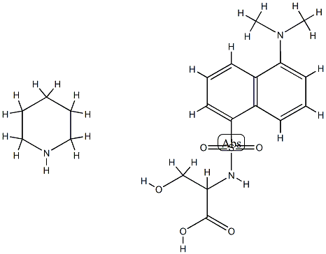 N-[[5-(dimethylamino)-1-naphthyl]sulphonyl]-DL-serine, compound with piperidine (1:1)