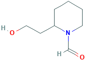 2-(2-Hydroxyethyl)-1-piperidinecarboxaldehyde