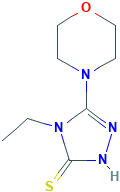 3H-1,2,4-Triazole-3-thione, 4-ethyl-2,4-dihydro-5-(4-morpholinyl)-