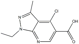 4-Chloro-1-ethyl-3-methyl-1H-pyrazolo-[3,4-b]pyridine-5-carboxylic acid