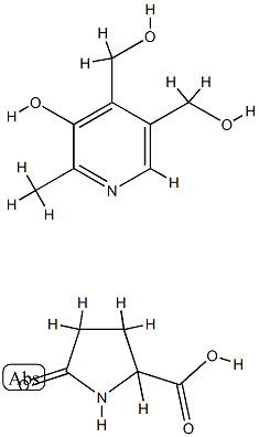 5-oxo-DL-proline, compound with 5-hydroxy-6-methylpyridine-3,4-dimethanol (1:1)