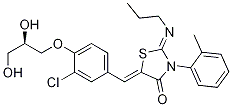 (2Z,5Z)-5-(3-chloro-4-((R)-2,3-dihydroxypropoxy)benzylidene)-2-(propyliMino)-3-(o-tolyl)thiazolidin-4-one