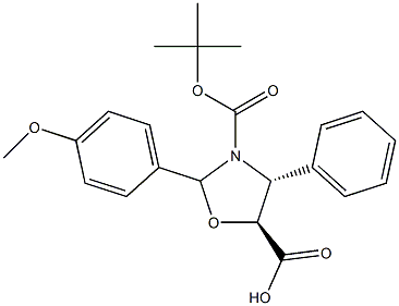 (2R,4R,5S)-3-(tert-butoxycarbonyl)-2-(4-methoxyphenyl)-4-phenyloxazolidine-5-carboxylic acid