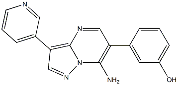 Phenol, 3-[7-amino-3-(3-pyridinyl)pyrazolo[1,5-a]pyrimidin-6-yl]-