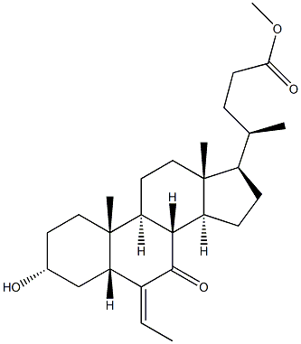 (3Α,5Β)-6-亚乙基-3-羟基-7-氧代胆烷-24-酸甲酯