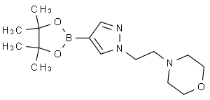 4-(2-(4-(4,4,5,5-四甲基-1,3,2-二氧杂环戊硼烷-2-基)-1H-吡唑-1-基)乙基)吗啉