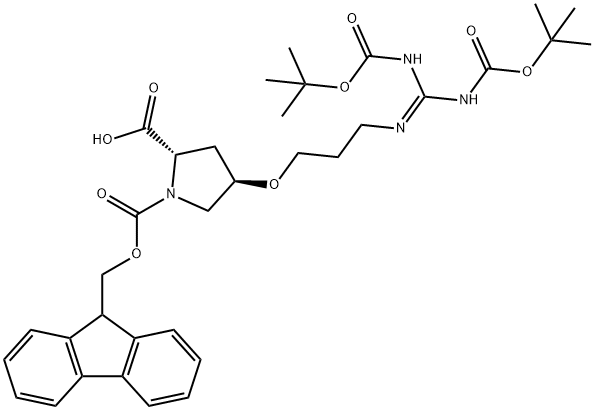 (2S,4R)-1-(((9H-芴-9-基)甲氧基)羰基)-4-(3-((2,2,10,10-四甲基-4,8-二氧代-3,9 -二氧杂-5,7-二氮杂十二烷-6-亚烷基)氨基)丙氧基)吡咯烷-2-羧酸