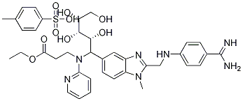 N-[[2-[[[4-(氨基亚氨基甲基)苯基]氨基]甲基]-1-甲基-1H-苯并咪唑-5-基]羰基]-N-2-吡啶基-BET-1-丙氨酸乙酯4-甲基苯磺酸盐