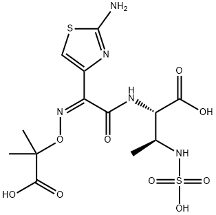 (2S,3S)-2-[[(2Z)-2-(2-Amino-4-thiazolyl)-2-[(1-carboxy-1-methylethoxy)imino]acetyl]amino]-3-(sulfoamino)butanoic Acid