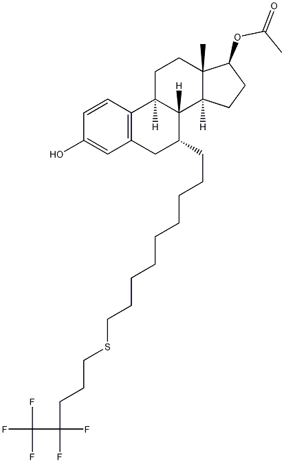 (7α,17β)-7-[9-(4,4,5,5,5-pentafluoropentyl)sulfinyl]nonyl]estra-1,3,5(10)-triene-3-diol-17oxyethyl