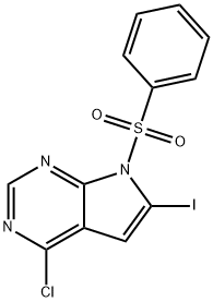 7-(苯磺酰基)-4-氯-6-碘-7H-吡咯并[2,3-D]嘧啶