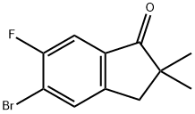1H-Inden-1-one, 5-bromo-6-fluoro-2,3-dihydro-2,2-dimethyl-