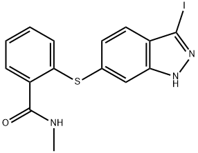 2-(3-碘-1H-吲唑-6-基硫代)-N-甲基苯甲酰胺